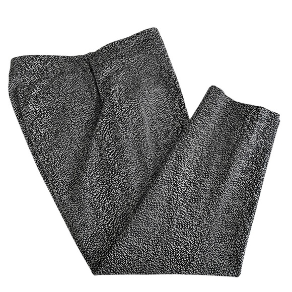 Talbots Chatham Ankle Pants Black and White Falling Lines Print size 16W Petite - Picture 2 of 16